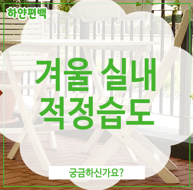  겨울 실내 적정습도, 궁금하신가요?
