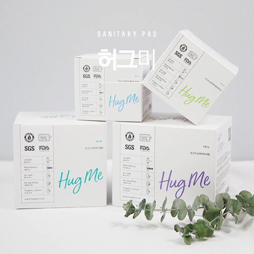  허그미 생리대 진짜 리얼 순면커버!