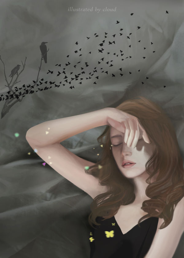  7월 8일,몽환적인 이야기 디지털 일러스트 그림