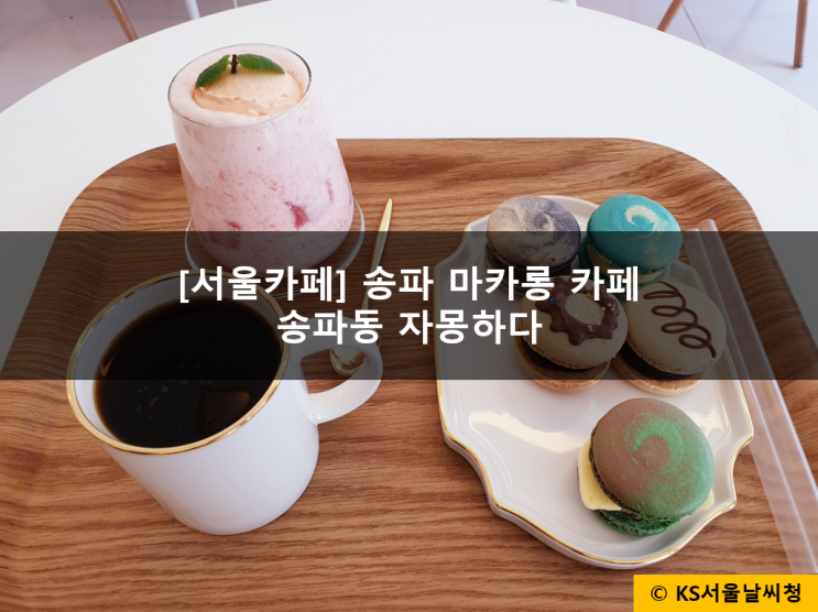  송파카페 자몽하다 인생 마카롱