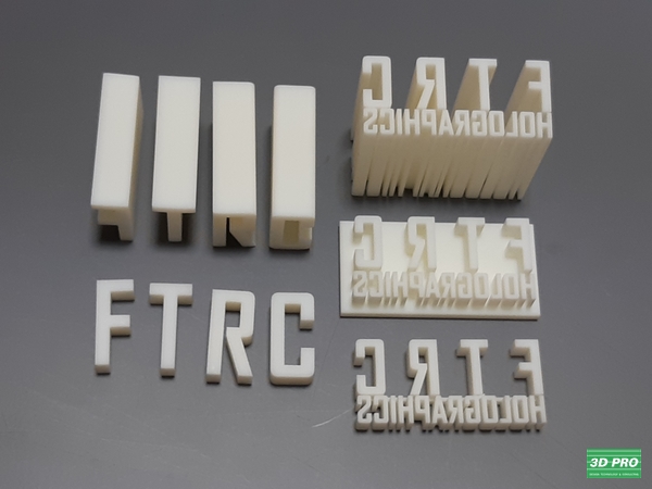 3D프로 - 3D프린터 목업 기업체 로고 명판(SLA방식/ABS Like 레진)