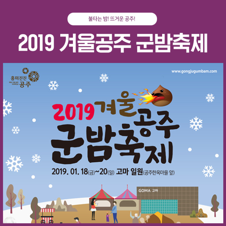  불타는 밤! 뜨거운 공주! <2019 겨울공주 군밤축제>