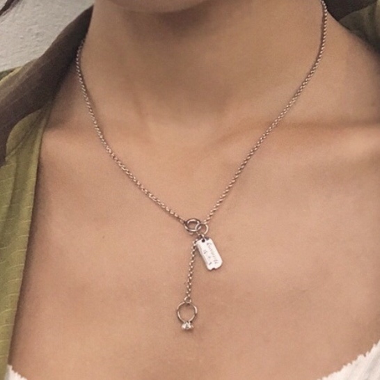  August Harmony Engagement ring necklace (어거스트하모니)