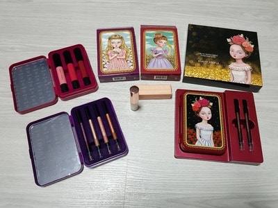 홈쇼핑 구매한 뷰티피플 철벽녀 스페셜 에디션 세트 (아이라이너, 립스틱, 쉐도우)