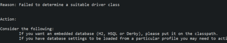  [Spring4]Failed to determine a suitable driver class(spring boot부트, EnableAutoConfiguration)