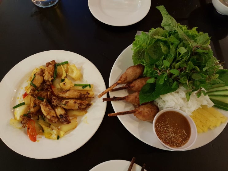 하노이 맛집 - 꽌안응온 (자유여행) 반쎄오/짠내투어 총알오징어 맛집투어 ㅋㅋ