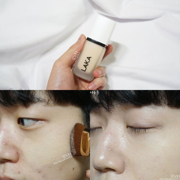  세미매트한 남자 파운데이션 라카 씬스틸러 UV 파운데이션 추천!