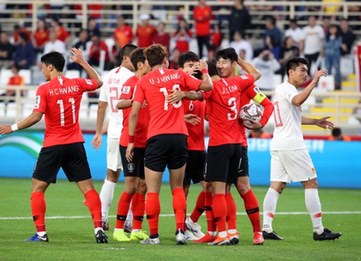  아시안컵 한국 중국 2-0 한국승리 하이라이트