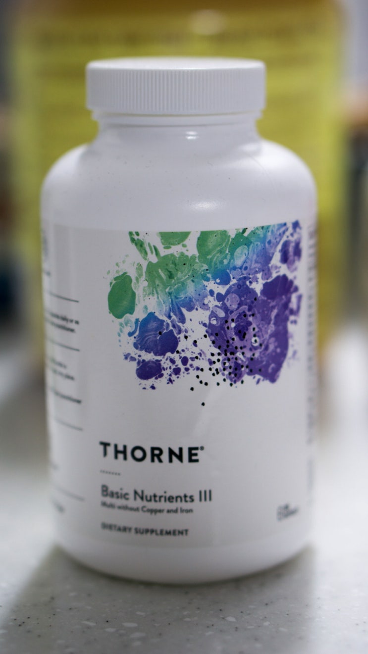  Thorne Research Basic Nutrients Ⅲ 180캡슐 복용 후기