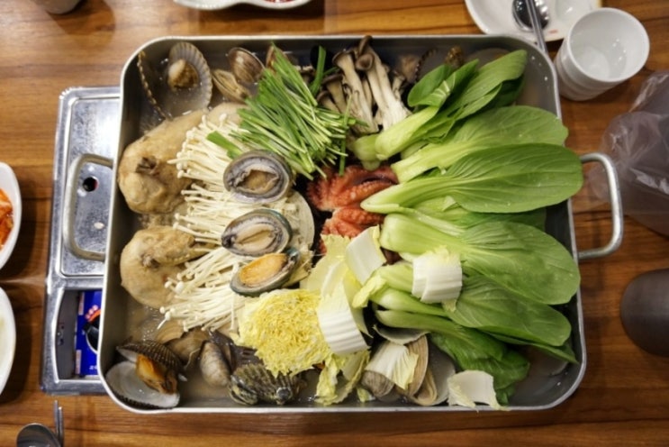  아산 배방 해물탕 동해물과백두찜닭 철판해신탕 보양식으로 딱 좋아!