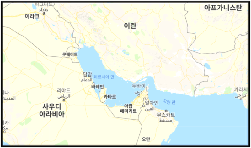 바레인 또는 바레인 왕국에 간단 간략하게 알아보기 .....바레인 지도