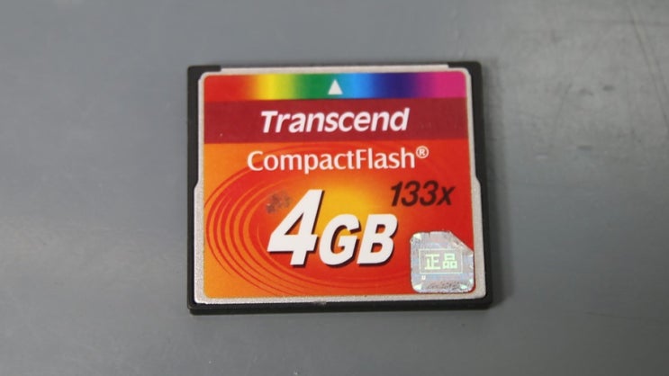 트랜센드 CF 메모리카드에서 사라진 관광 사진 복구 Transcend 4GB CF CARD