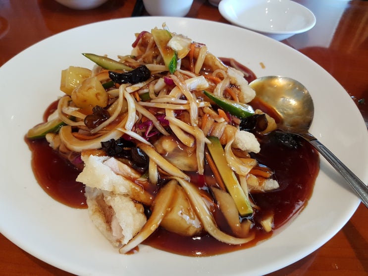  차이나 린찐 메뉴, 가격  인절미 탕수육, 누룽지탕 올림픽공원 북문근처 린찐위치