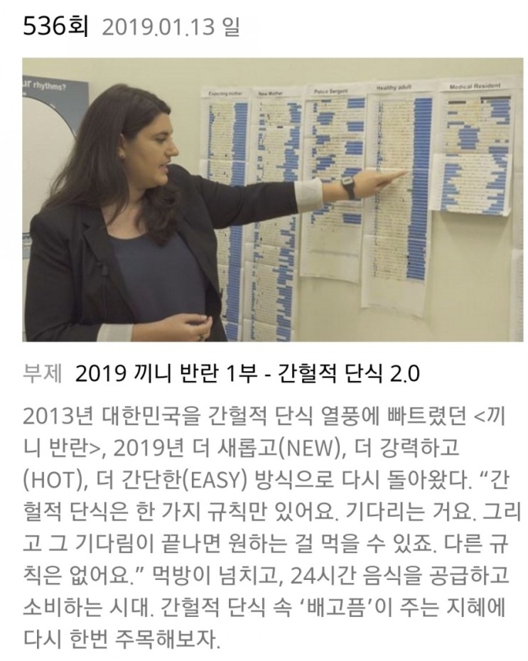 [SBS스페셜] 2019 끼니의 반란- 간헐적 단식
