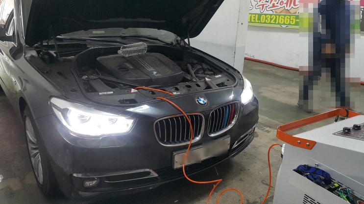 BMW 진동동영상, 엔진떨림, 엔진소음문제 ~ 연소실크리닝으로 해결됩니다.