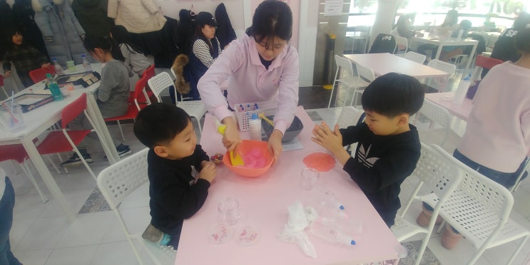  분홍코끼리 슬라임가페 댓거리슬라임카페