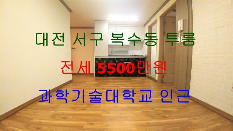  대전서구복수동투룸전세/대전과학기술대학교투룸전세