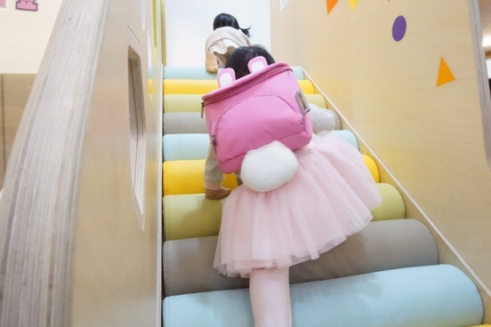  어린이집준비물 고리수건, 아기베개, 가방 샀어요.