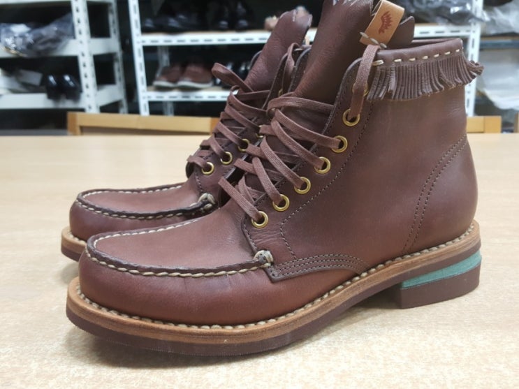  비즈빔(VISVIM)워커 비브람그리즐리 (브라운) 밑창추가보강