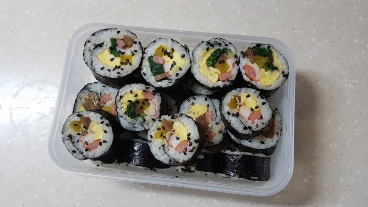  집에서 싼 김밥도시락!