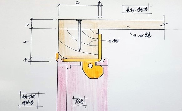 k목심철물(목심레일) 사용설명-형틀목수님! 이제 웨지핀없이 목심설치 하세요!!!