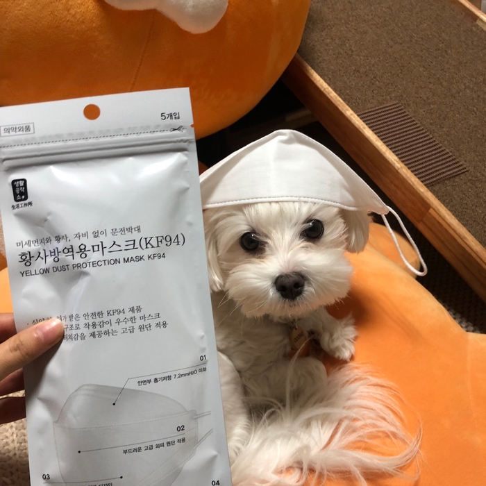  미세먼지 마스크 KF94 생활공작소에서 주문함