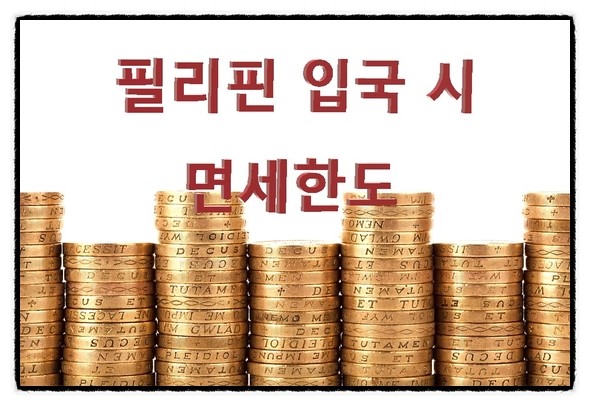  필리핀 입국시 면세한도는 어느정도일까요??