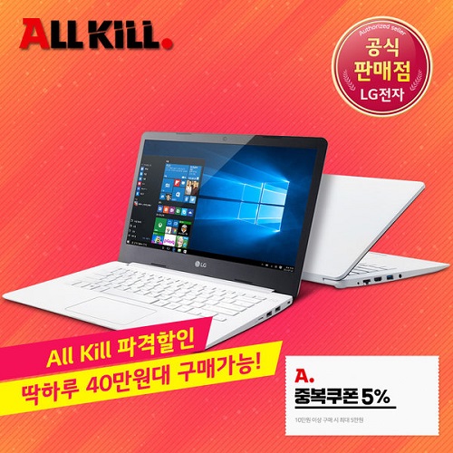  옥션 / LG 노트북 14U380-EU1TK 램4G+32G 405,930원