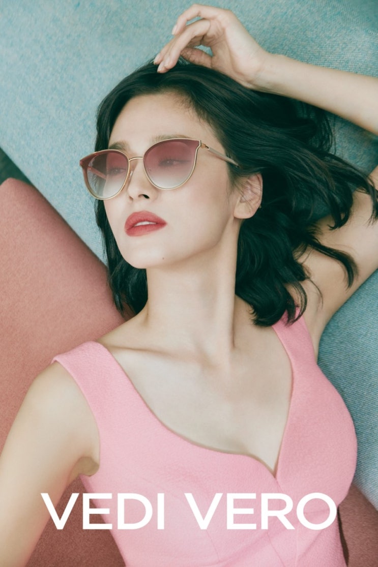  드라마'남자친구'송혜교, 시크한 아이웨어 베디베로 선글라스s/s 뉴캠페인 화보눈길, 우아한 '캣아이'
