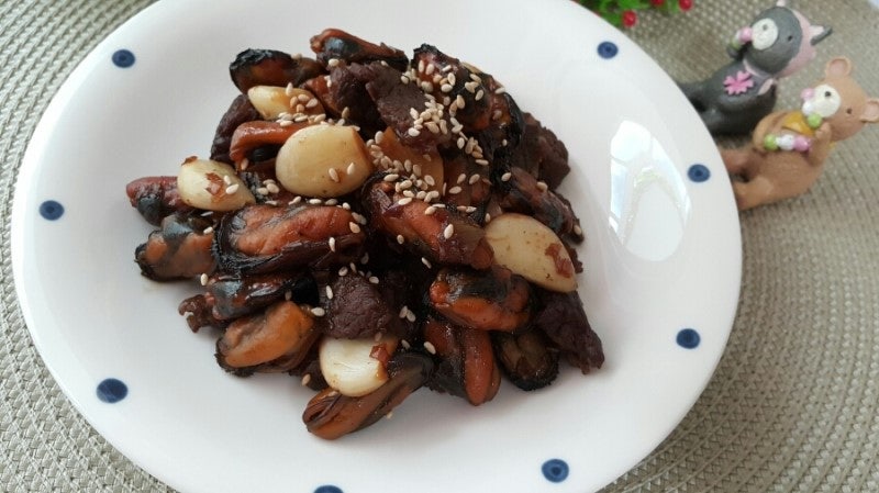 홍합요리 : 말린 홍합으로 홍합초 만들기