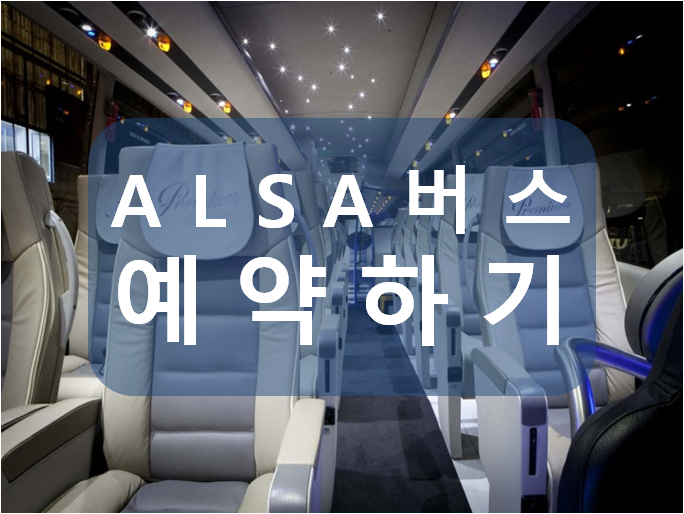  [스페인 여행준비] ALSA 버스 회원가입 / 예약방법