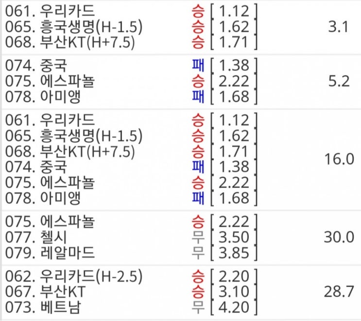 2019.01.24 프로토 조합 추천