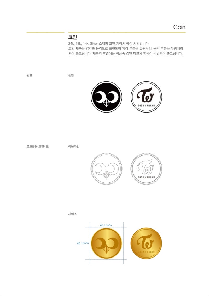 트와이스 ONE IN A MILLION 순은 코인 제작기 : 네이버 블로그