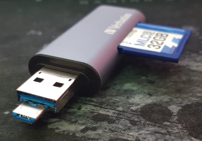  버바팀 USB 카드리더기 다용도 스마트 OTG / Micro, C 타입 호환