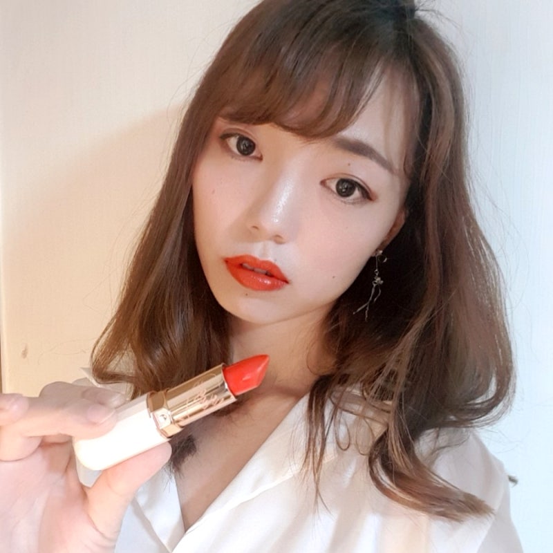 오렌지레드 립스틱 ★ 촉촉한 멀블리스립스틱 시티홀릭