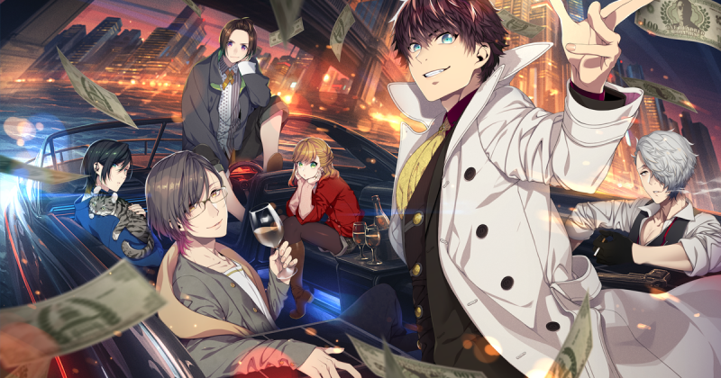 Bustafellows visual novel key art