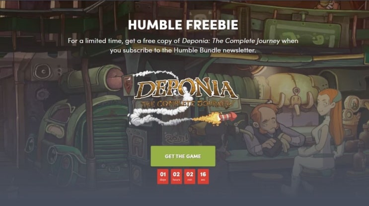 [험블] Deponia The Complete Journey 게임 스팀키 한시적 무료 배포