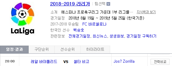 2019.01.27 라리가(프리메라리가) (바야돌리드 vs 셀타비고 지로나 vs 바르셀로나 빌바오 vs 베티스 소시에다드 vs 우에스카 에스파뇰 vs 레알마드리드)