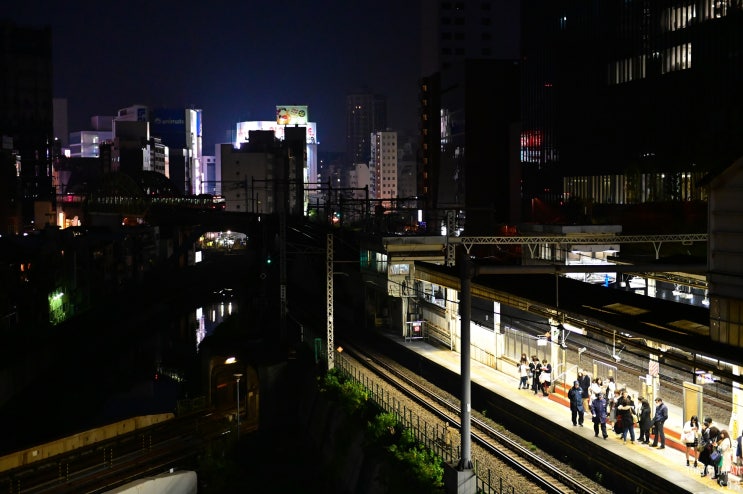  히지리바시(聖橋)에서 본 오챠노미즈역(御茶ノ水駅)