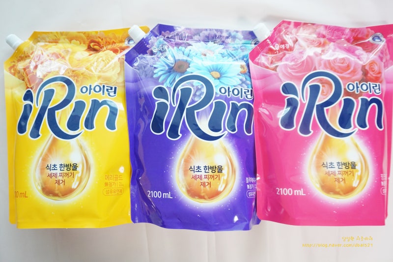 향기좋은섬유유연제 아이린 섬유유연제 아이옷에도 함께 써요~