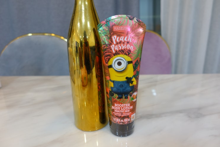 아기바디로션 순한 미니언즈바스 피치향 후기~