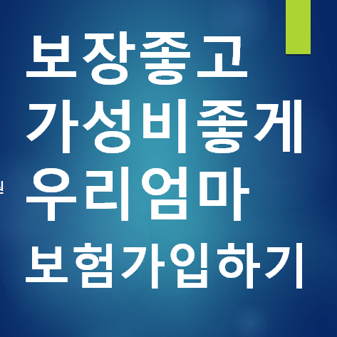  15. 유병자도 가입가능한 60년생보험 가성비좋게가입하기