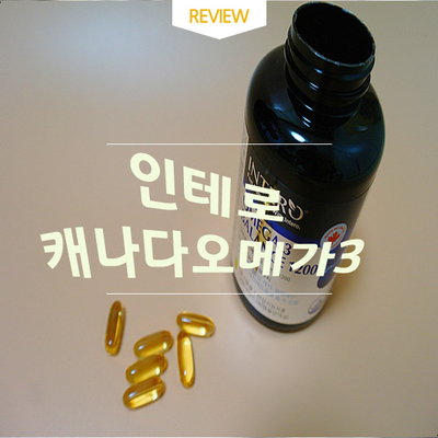  중간유통과정을 빼 가성비좋은 인테로 캐나다오메가3 추천 /효능
