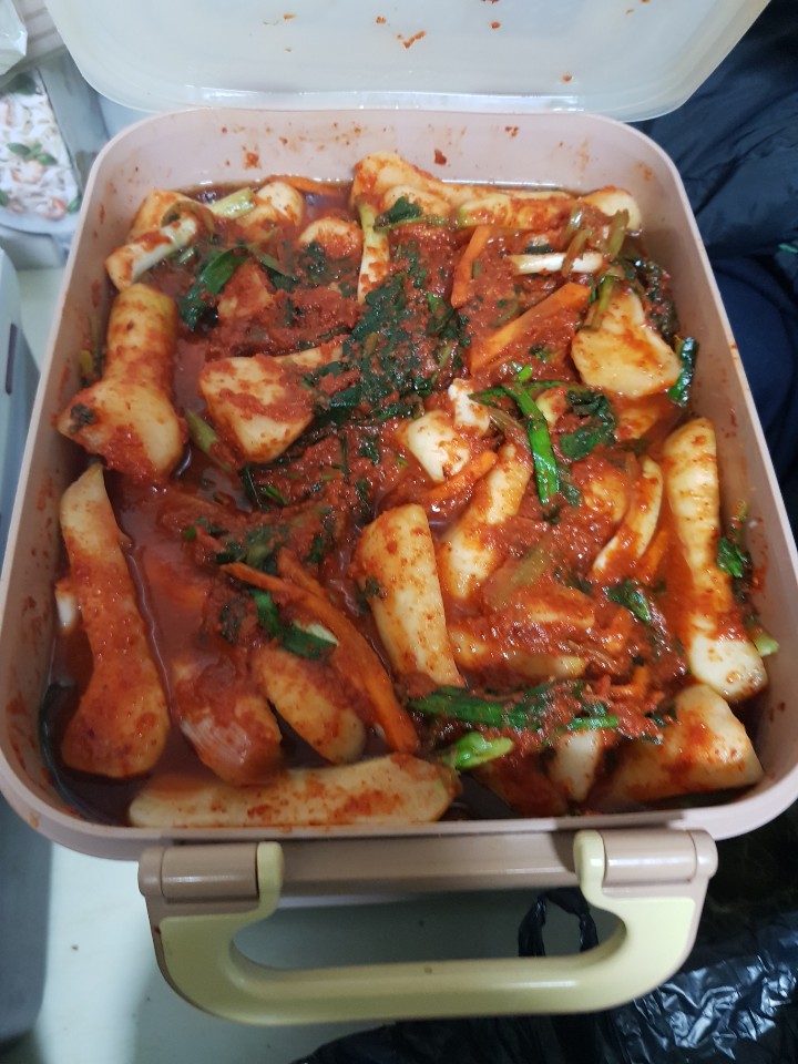  해외이주 출국전 김치포장