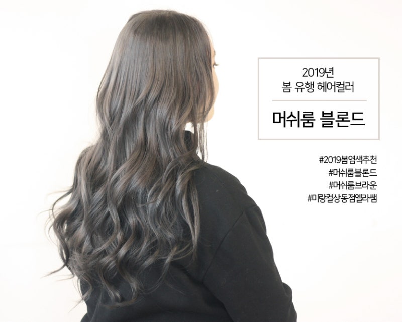 머쉬룸 블론드 염색 2019년 봄 유행 컬러로 딱이죠 네이버 블로그