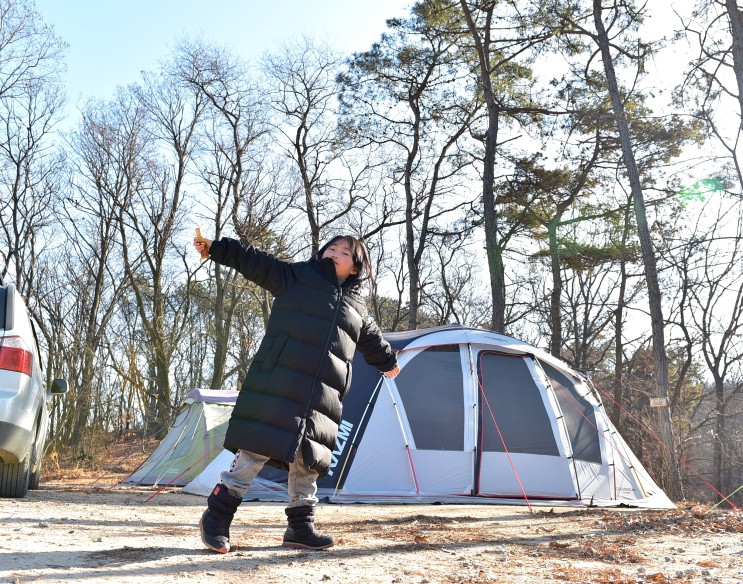 겨울캠핑 여유롭고 편안한 쉼터....김포 여울지 캠핑장
