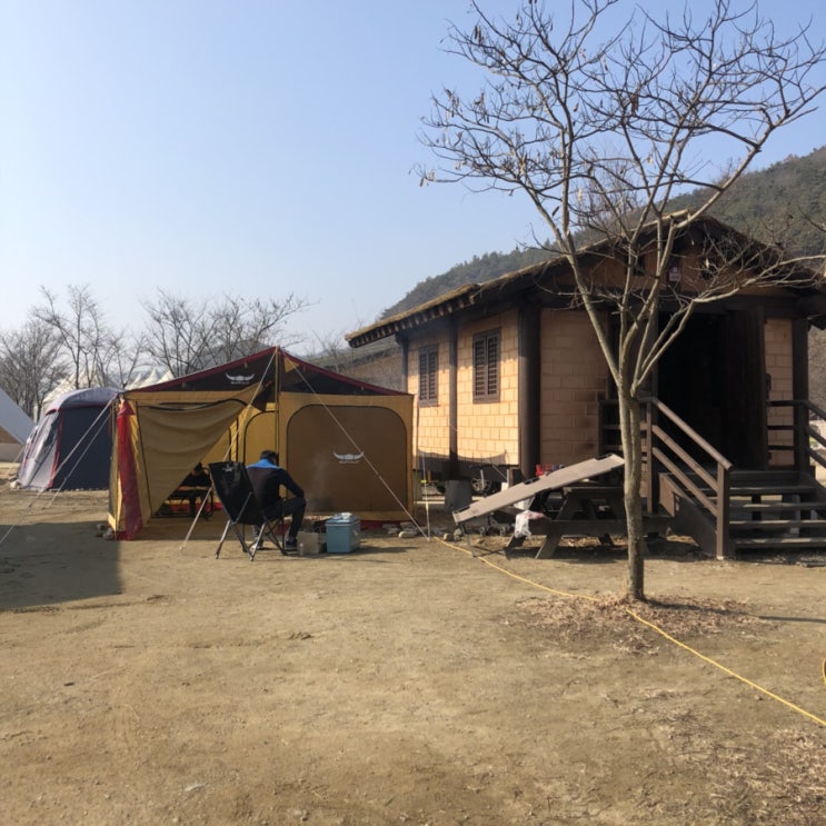  겨울캠핑!! / 겨울장박캠핑 / 고령승마캠핑장!!