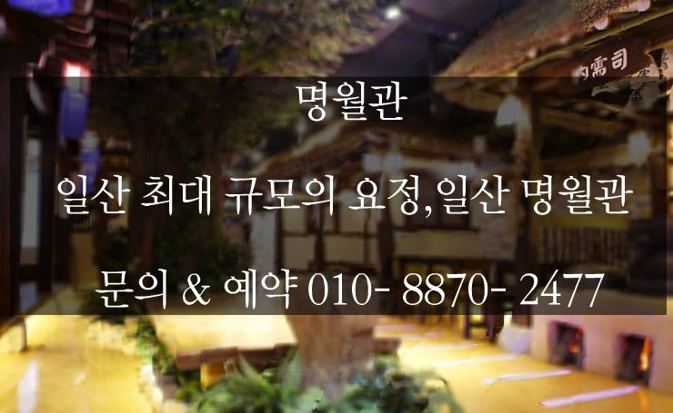  일산 이색주점 명월관에서 한잔