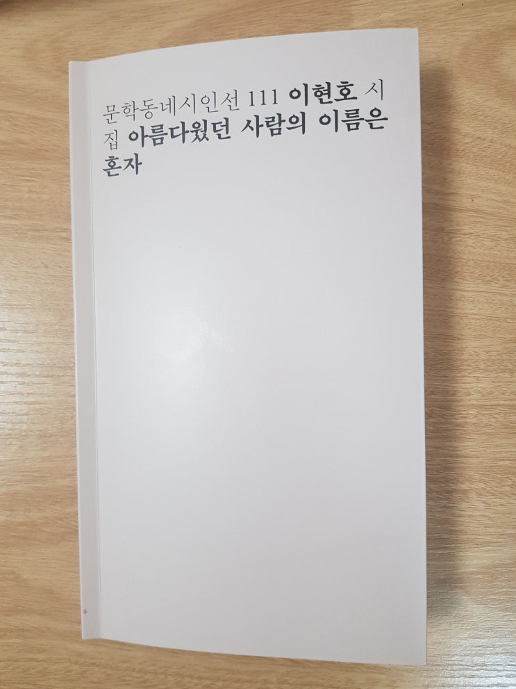  아름다웠던 사람의 이름은 혼자_이현호