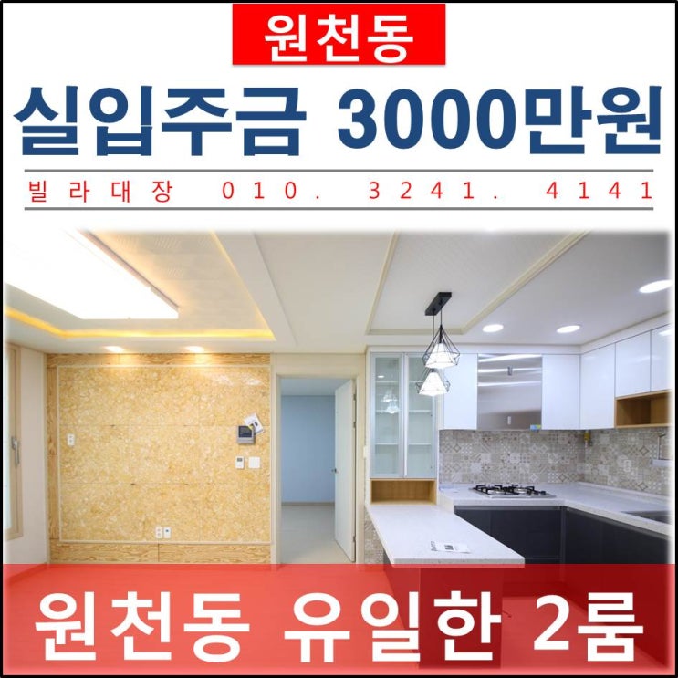  [ 수원 원천동 새빌라 ] 원천동 단 한곳뿐인 2룸 신축빌라